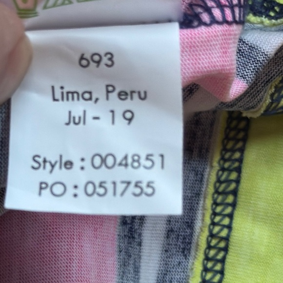 Lilly Pulizer Lets Get Together Marlowe T-shirt Dress Size Small Preppy Academia - Picture 11 of 11